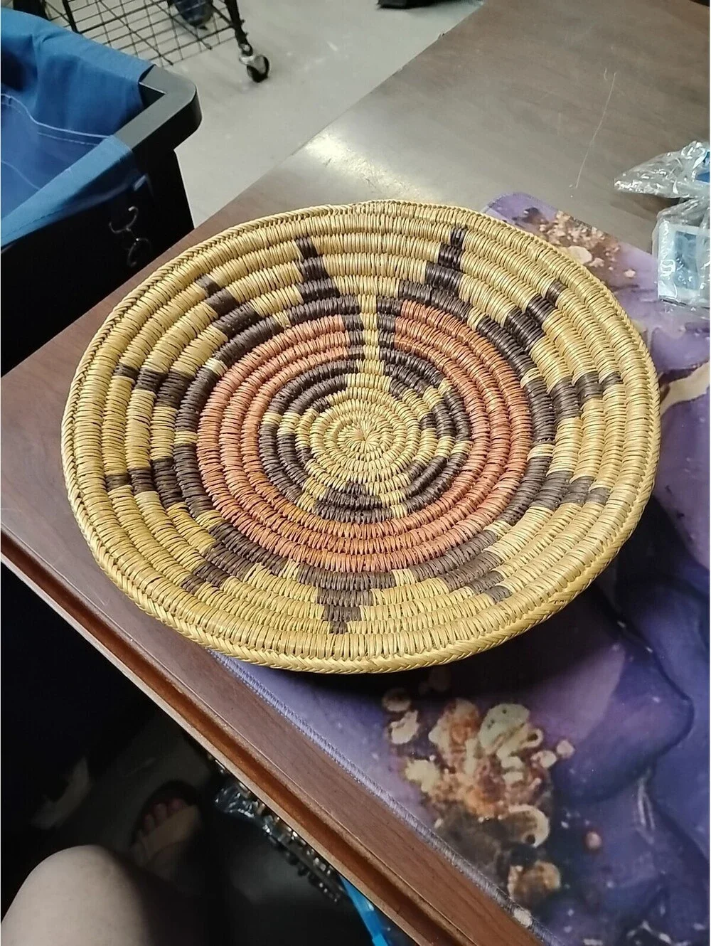 Vintage Navajo  Diné Wedding Basket Ceremonial Used in Ceremony Native American